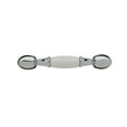 thumbnail image 3 of Mainstays 3" (76mm) Center-to-Center Classic Cabinet Pull, Chrome and White, 2 Pack, 3 of 8