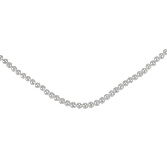 15 ft. x 6 in. White Pearl Beaded Christmas Garland - Unlit