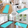 thumbnail image 5 of Ryvnso Turquoise Bedroom Runner Rug 2'x6' Hallway Area Carpet Non Slip Entryway Mat with Tassels, 5 of 8