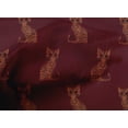 thumbnail image 4 of oneOone Tissu Popeline de Coton Imprimé Ikat Chat au Mètre 42 Pouces de Large, 4 of 4