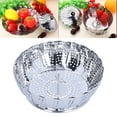 thumbnail image 4 of Steamer Rack, Folding Steam Rack Practical Adjustable With Hook For Steaming Vegetable For Meat For Baby Food For Fruits, 4 of 8