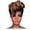 Black, variant on African Small Curly Wig, Dyed Short Hair, Button Mesh, High Temp Silk, for Daily/Concert