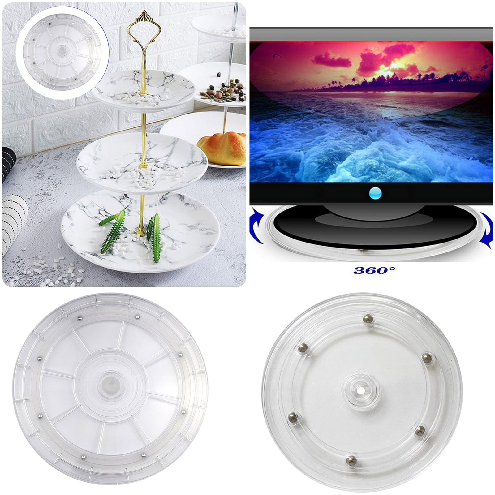 Zumic Acrylic 6" Lazy Susan Turntable