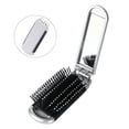 thumbnail image 1 of HLONK Mini Brosse à Cheveux Compacte Pliable avec Miroir Intégré Brosse de Voyage Portable Améliorée Argent, 1 of 7