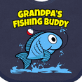thumbnail image 4 of Inktastic Grandpa's Fishing Buddy (blue) Boys or Girls Baby Bib, 4 of 4