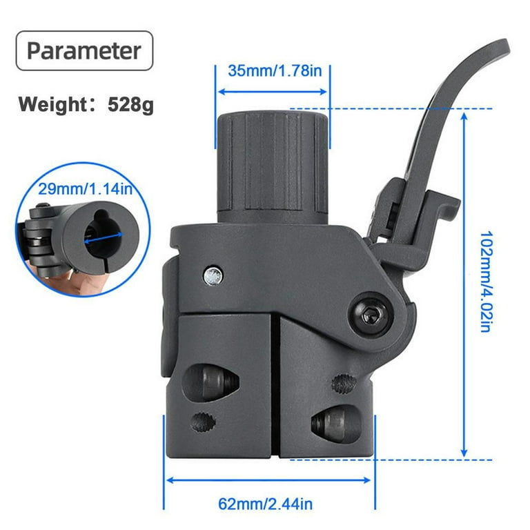 OEM Folding Pole Replacement for Xiaomi m365 Pro Electric Scooter Including  Silicone Plug, Folding Slot Latch