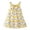 Yellow, variant on Gubotare Girls Summer Ruffle Dress Casual Tie Strap Sleeveless Boho Print Midi Dresses (White,4-5 Years)