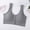 Gray, variant on Hrsba Womens Push Up Bra Wireless Bras for Women Wirefree Bras Solid Color Front Closure Wide Straps No Underwire Lightly Lined Medium Support