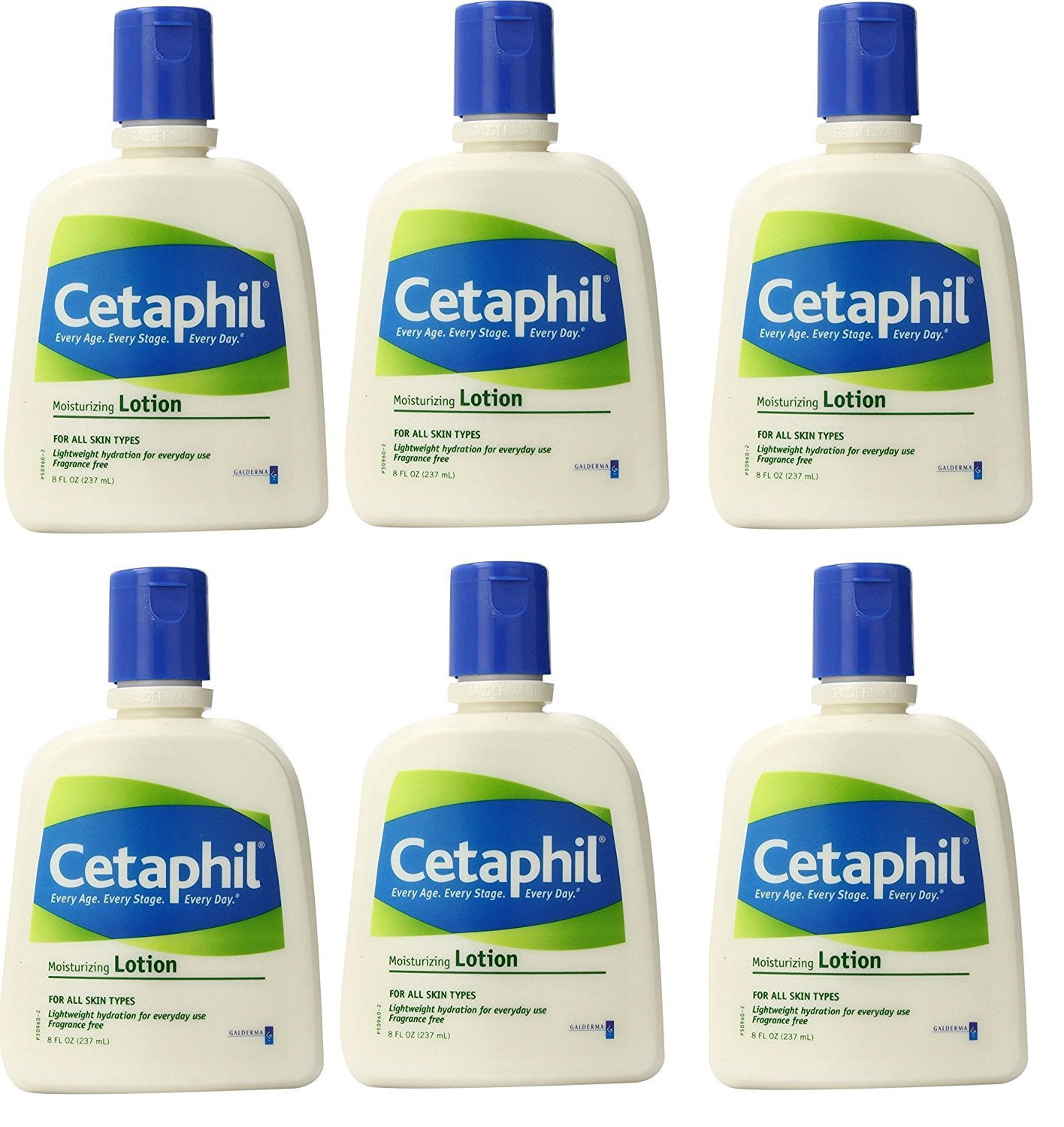 6 Pack - Cetaphil Moisturizing Lotion for All Skin Types 8oz Each
