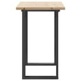 thumbnail image 5 of vidaXL Dining Table O-Frame 39.4"x19.7"x29.7" Solid Wood Pine and Steel, 5 of 9