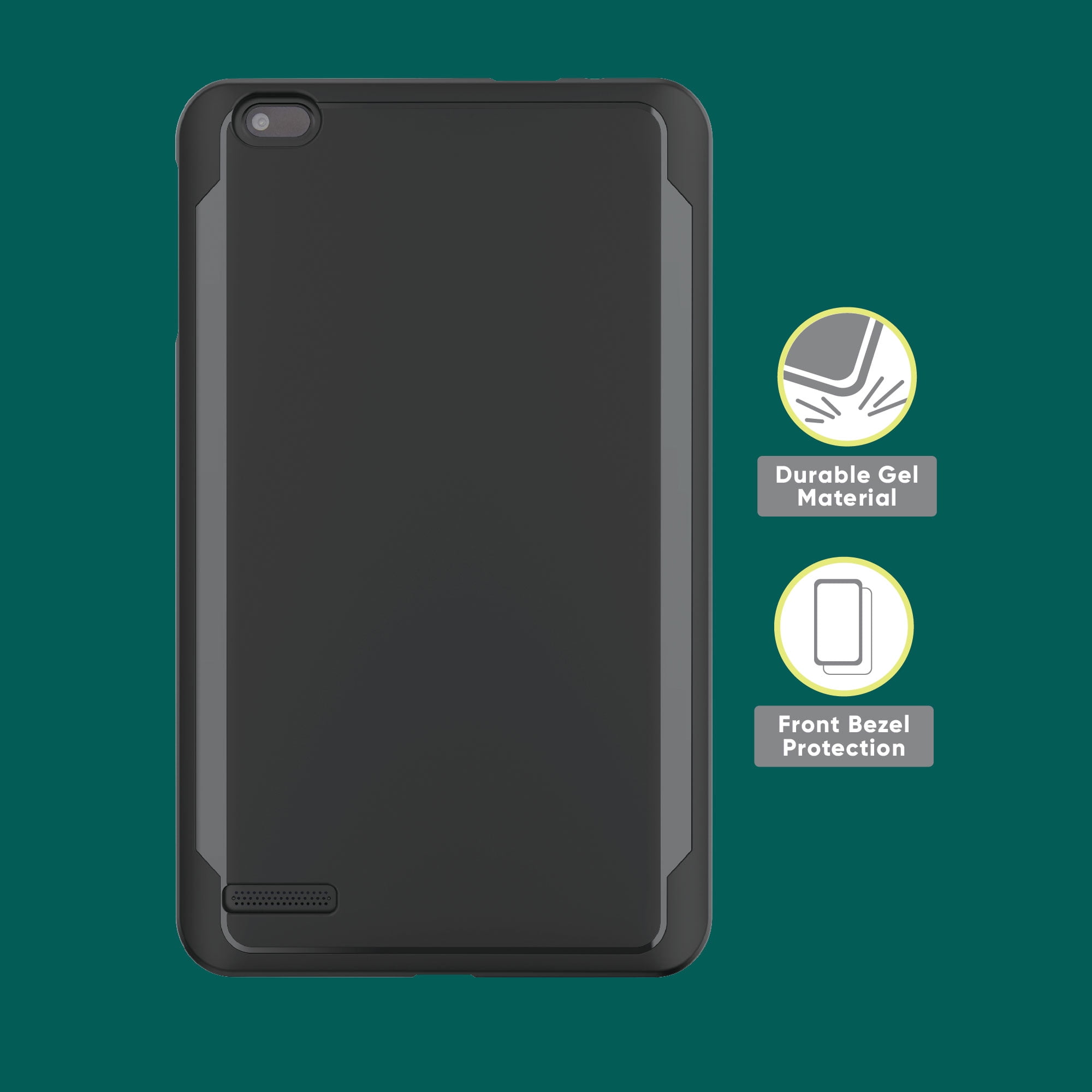 onn. Black Gel Case for onn. 8'' Tablet