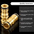 thumbnail image 2 of Garden Hose Connectors Double Male Hose Connectors Brass Hose Fittings for Garden Hose Faucet (4 Sets), 2 of 4