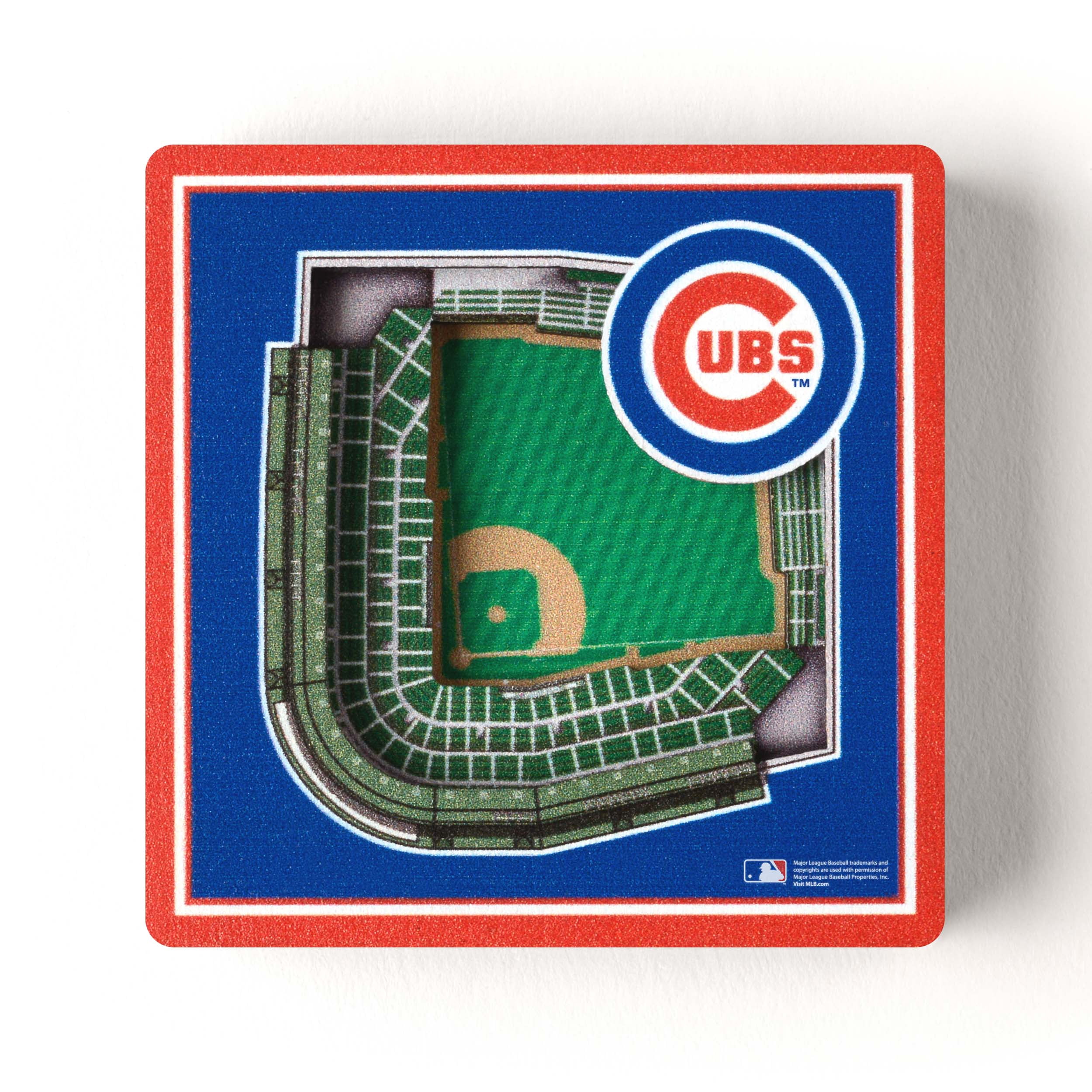 Chicago Cubs Stadium View Magnet
