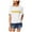 White - white, variant on Carbon Copy Womens Slice of Life Graphic T-Shirt, White, Medium