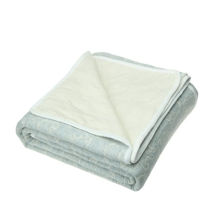 Cotton Quilted Throw Blanket Comforter Soft Bear Pattern Light Grey Cotton Quilted Throw Blanket Comforter Soft Bear Pattern Light Grey 180 X 210cm