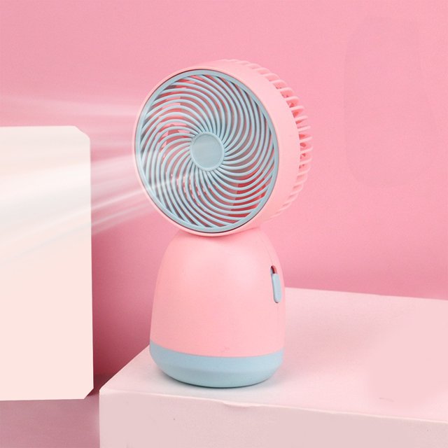 Ventilateur Portable Ventilateur à Main Cadeau pour Enfants Ventilateur Mignon Adapté pour Cadeau pour Femmes Ventilateur USB Longue Durée Grand Volume Petit Ventilateur