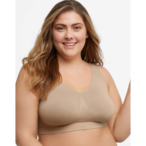 Hanes Just My Size Women's Pure Comfort Seamless Bralette Plus Size MJ1263
