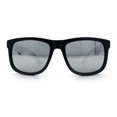 thumbnail image 5 of Kush Classic Matte Sport Horn Rim Plastic Color Mirror Sunglasses [Black Grey - Silver Mirror], 5 of 8