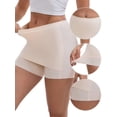 thumbnail image 3 of DARING DIVA Women's Seamless Tummy Control Half Slip Shorts XXL Beige, 3 of 6