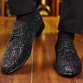 thumbnail image 6 of Men's Formal Dress Shoes Elegant Shiny Loafer Design Lace Up For Business Occasions, 6 of 6