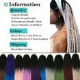 thumbnail image 4 of SEGO New Straight Faux Locs Crochet Hair Curly New Soft Locs Crochet Hair for Women Pre Looped Synthetic Goddess Locs Braiding Hair Extension, 4 of 7
