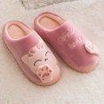 thumbnail image 6 of Utoimkio Fuzzy Slippers for Women Cotton Slippers Indoor Winter Couples Home Caicai Cats Warm Plush Non Slip Slippers, 6 of 6