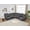 Gray, variant on ELIASER Power Reclining Sectional Recliner L-Shaped Faux Leather Reclining and LED Light Sectional Sofas with USB Port and Cup Holder, Gray