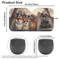 thumbnail image 4 of Yuyamidu Dog Car Window Sun Shades Cat Front Windshield Sunshade Keeps Out UV Rays Summer Sun Shield for Car Windshield Auto Accessories for Big Sedan Van SUV, 4 of 7