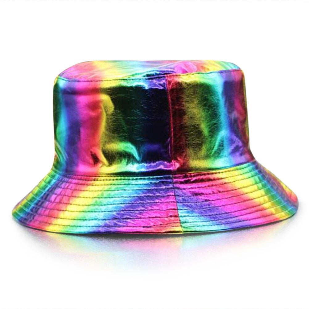 Adult Holographic Shiny Metallic Bucket 
