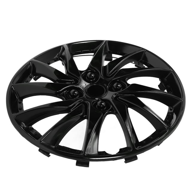 Shisuyan 1 Piece Car Wheel Case Hubcap for Car Hub Auto Refit Accessory Car Accessories (Black)