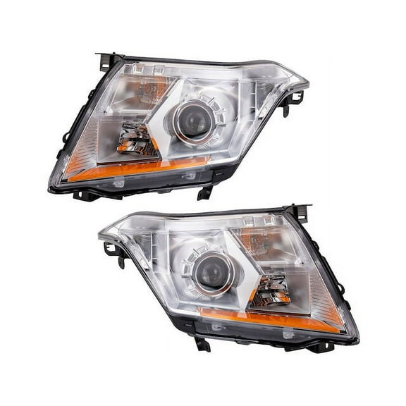 Headlight Set 2 Piece - Compatible with 2010 - 2016 Cadillac SRX 2011 2012 2013 2014 2015
