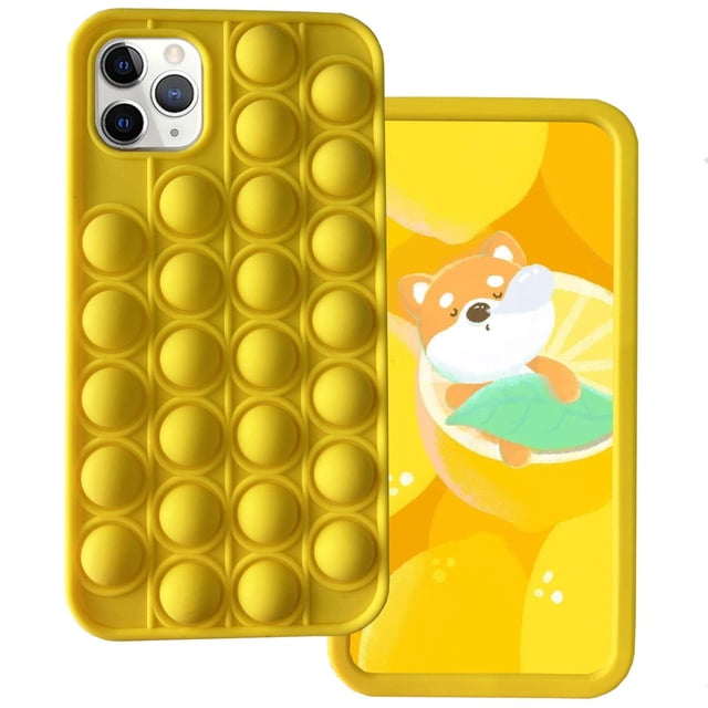 Push Pop Phone Case for iPhone 7Plus Push Pop Bubble Fidget Toys case Rainbow Soft Cover