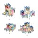 thumbnail image 2 of Tholdsy ABS Dollhome portátil lindo desmontable simulación reemplazo decorativo DIY hogar dormitorio niñas juguete regalo de cumpleaños Muebles de casa de muñecas Casa de 2 capas y 3 Tholdsy FN011643-02, 2 of 6