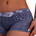 thumbnail image 4 of YHAJDS Womens Yoga Short Base Layer Pants Print High Stretch Breathable Mid Waist Bottoms, 4 of 5