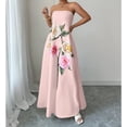 thumbnail image 2 of AURA Womens Plus Size Off Shoulder Floral Maxi Dress Summer Casual Loose A Line Beach Dress Bigsize, 2 of 4