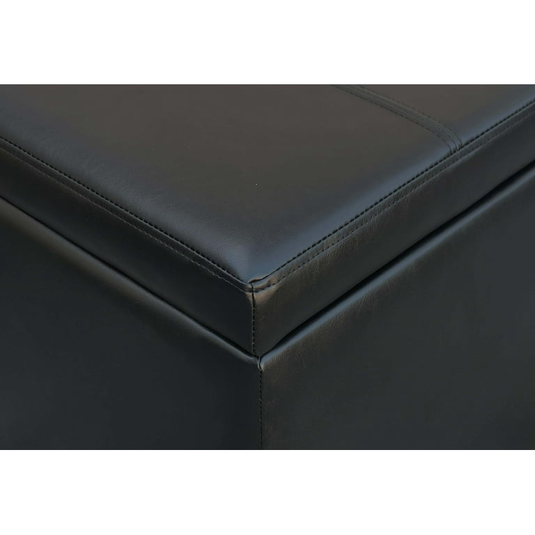 Better homes and gardens faux leather storage ottoman deals