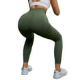 thumbnail image 3 of INSPIRE CHIC Women's High Waisted Leggings Tummy Control Cycling Running Workout Pants L Green, 3 of 5