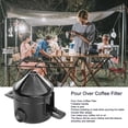 thumbnail image 4 of Pour Over Coffee Maker, Cone Coffee Filter Reusable Foldable Handle High Temperature Resistance Stainless Steel Easy To Clean  For Home For Travel, 4 of 8