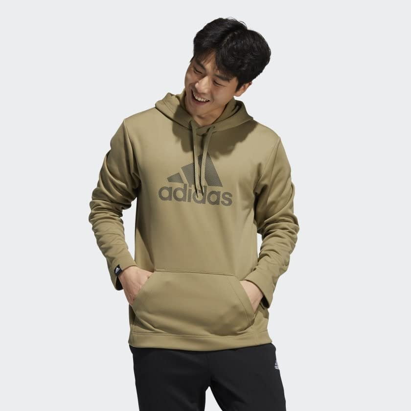 men's adidas game and go pullover fleece hoodie