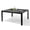 Gray, variant on Pellebant 6-8 Person 63"-95" Rectangle Expandable Aluminum Outdoor Patio Dining Table, Black