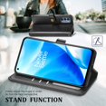 thumbnail image 4 of Dteck Case for OnePlus Nord N200 5G,Magnetic Retro Leather Card Holder Wallet Flip Case Kickstand Shockproof Protective Phone Cover,Black, 4 of 5