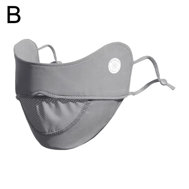 Summer UV Protection Ice Silk Sunscreen Mask for Women Breathable Mask P
