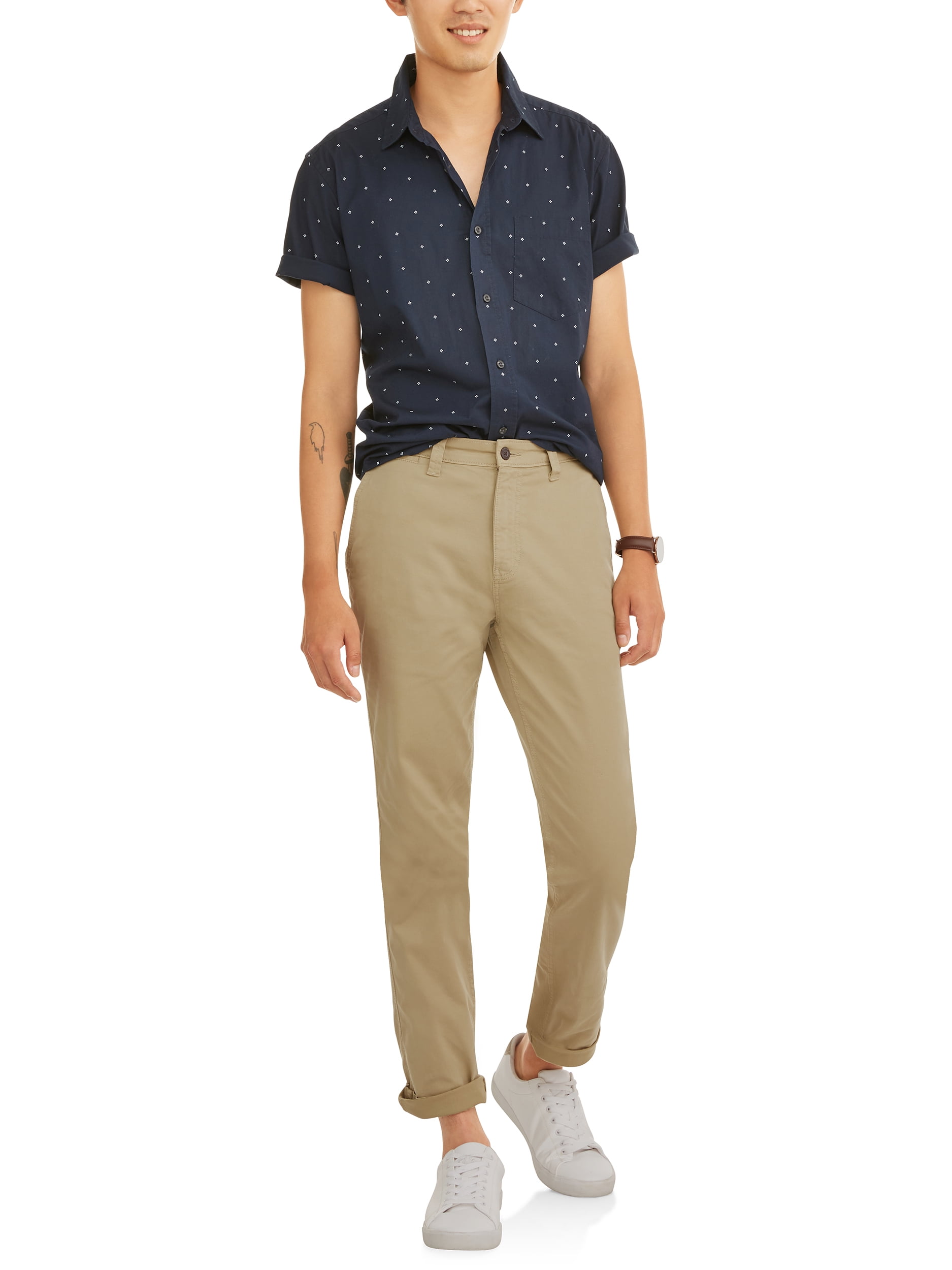 george slim straight casual chino