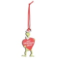 thumbnail image 4 of Colgante de madera para colgar, colgante de monstruo de pelo verde, adorno navideño, colgante navideño, funcionalidad inteligente, 4 of 12