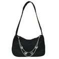 thumbnail image 1 of Sac à Bandoulière Chaîne Papillon Rétro pour Femmes Sac à Main Simple Couleur Unie, 1 of 7