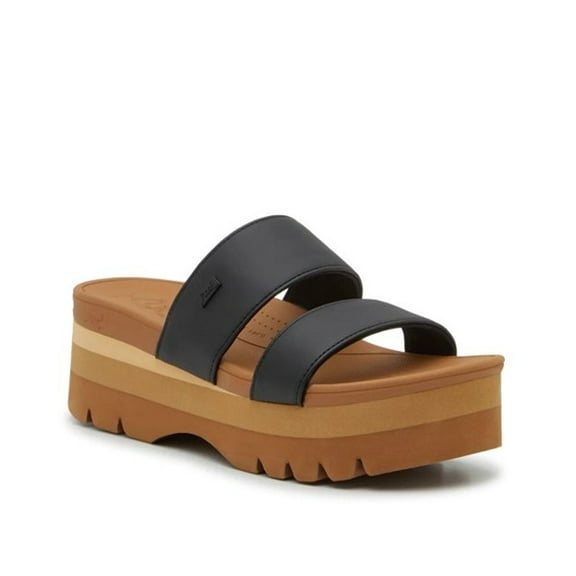 Reef Women's Banded Horizon 2.5 Platform Sandals Black Size 10