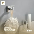 thumbnail image 5 of Angle Simple Towel Hook for Bathroom, SUS 304 Stainless Steel Shower Bath Towel Robe Hanger, Wall Coat Hook, Polished Chrome, 5 of 9