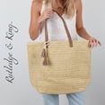thumbnail image 5 of Rutledge & King Large Straw Beach Tote Bag - Brown - 2 Pack, 5 of 5