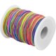 thumbnail image 1 of Cordón elástico de color arcoíris de 1mm/100m, cordón artesanal de hilo de tela elástica con 1mm de diámetro para collar, pulsera, manualidades, lazos para el pelo, disfraces artesanales ShuxiuWang 8390613685285, 1 of 1
