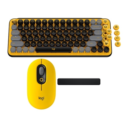 UPC: 0196271871255 | Logitech POP Keys Wireless Mechanical Keyboard with Custom Emoji Keys Bundle